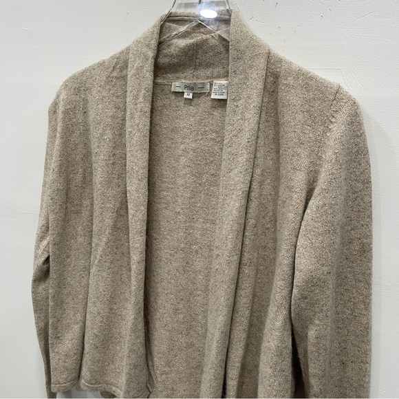 Pria Crop Waterfall Cardigan Sweater Silk Angora Lambswool Medium Lagenlook - Picture 5 of 6